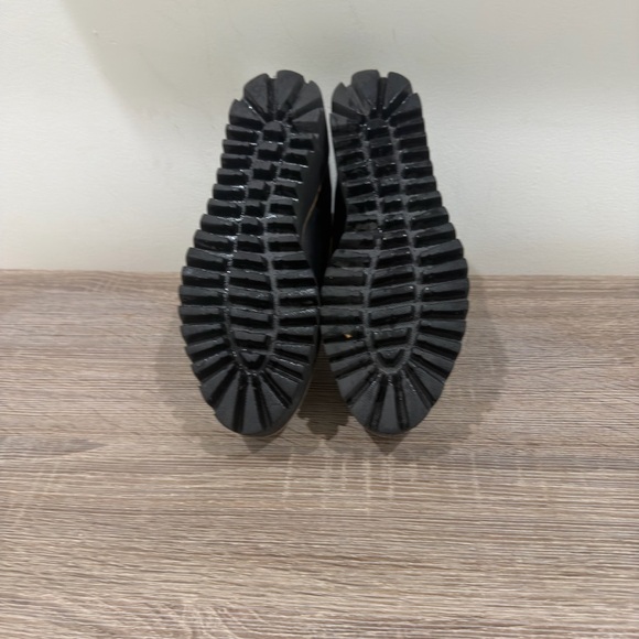 Chic Black Platform Sock Boots - Picture 6 of 7